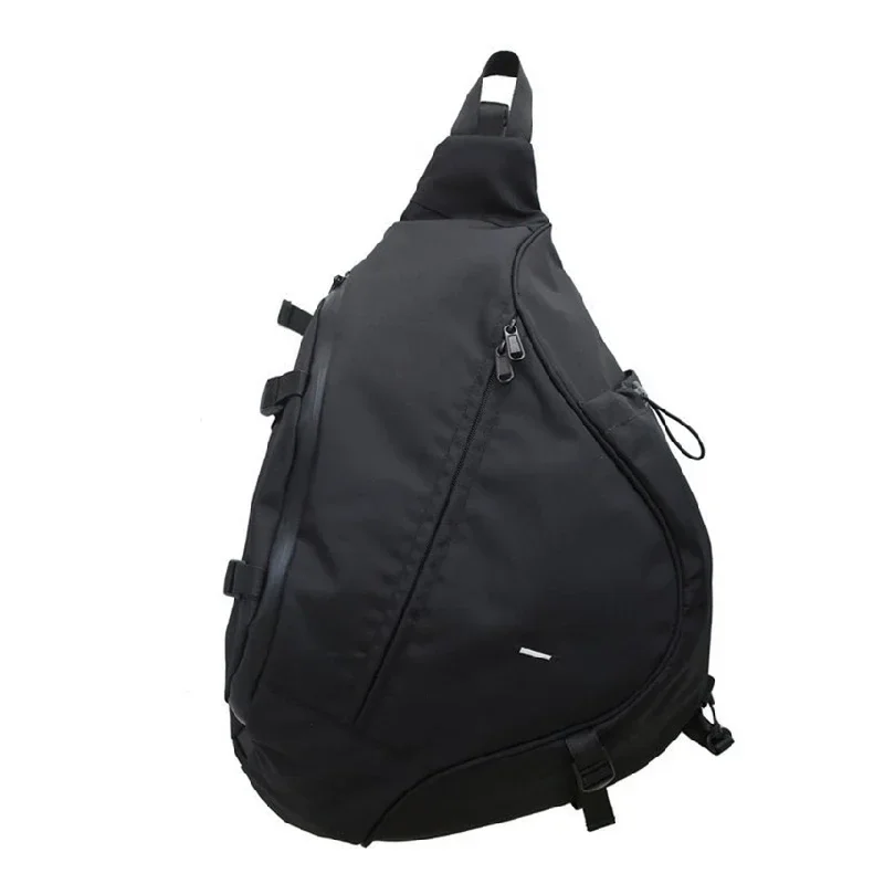 Mochila de pecho de gran capacidad para hombre, bolso cruzado informal de viaje, de nailon, de alta calidad, Unisex