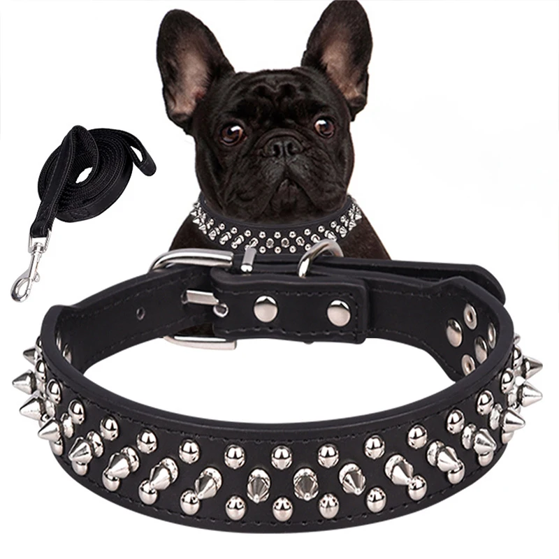 PU Leather Pet Collar Pet Collar Handsome PU Leather Comfortable Spiked Dog Collar Spiked Dog Collar Studded Pet Collar