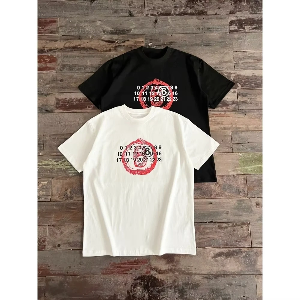 

Graphic Print White & Black T-shirts Men's Women's Plus Size Casual Short Sleeve O Neck Cotton Tee Luxury Brand High End Unisex