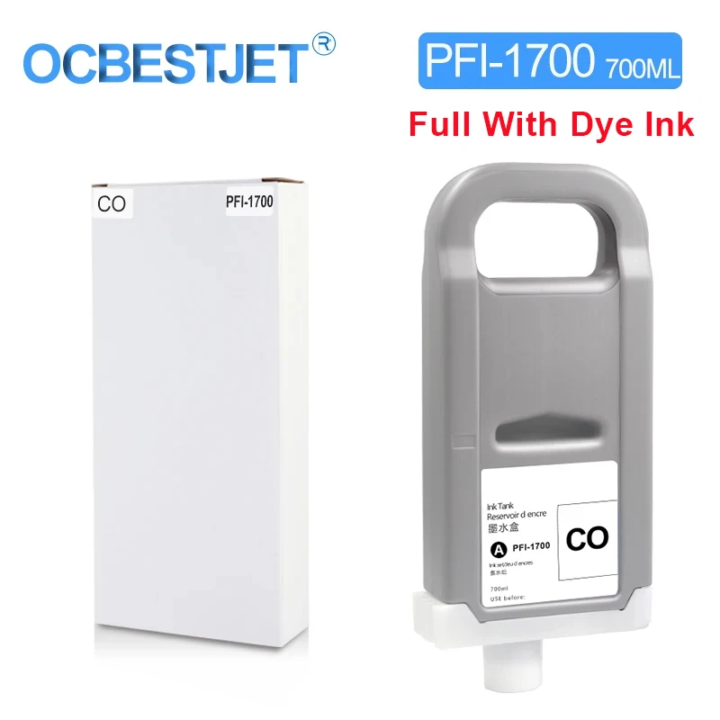 For Canon PFI-1700 PFI1700 Compatible Ink Cartridge For Canon Pro 2000 4000 4000s 6000 6000s pro 2100 4100 6100 with Dye Ink