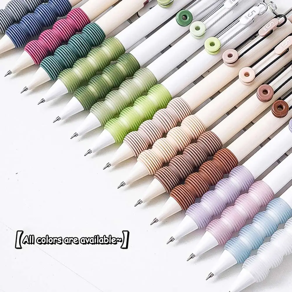 4Pcs New 0.5mm Press Gel Pen Ballpoint Pen Quick-drying Neutral Pen Soft Touch Grip Writing Stationery School