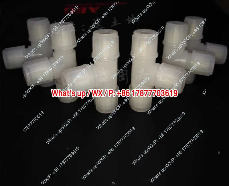 PP high temperature resistant, PVDF wear-resistant, φ 8/φ 6 B060706003 three-way card sleeve joint