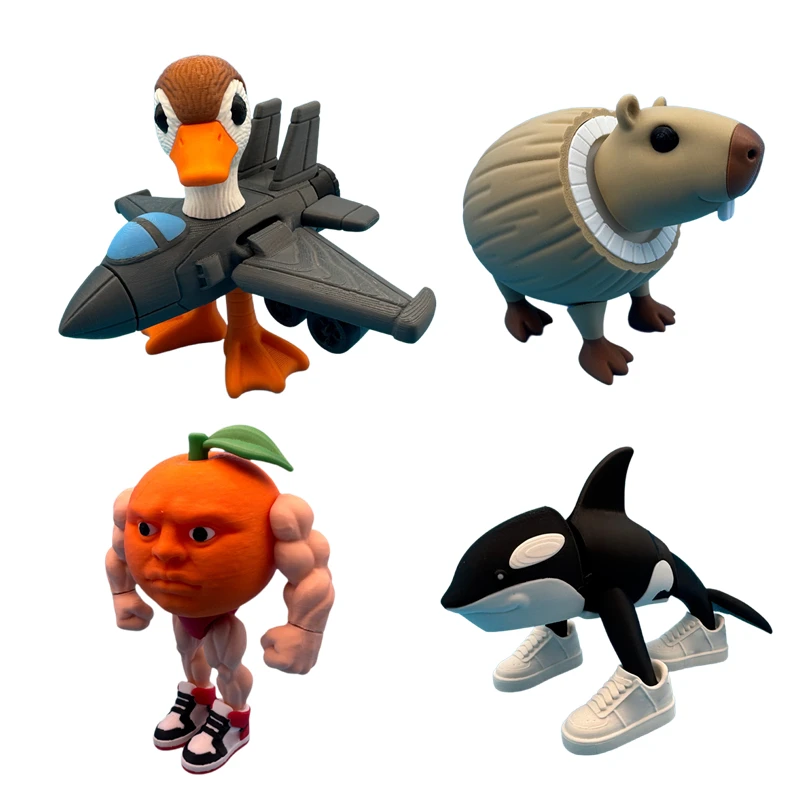 تماثيل الدماغ الإيطالية زخرفة تونغ تونغ صحور سطح المكتب زينة مجردة نموذج Tralalerotralala أرقام القرش #6