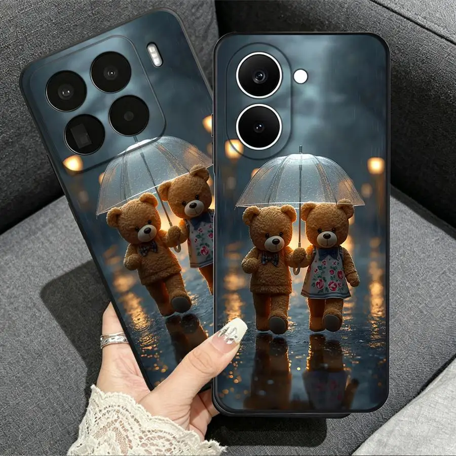 Bear Couple Umbrella Case for Xiaomi Poco X8 Pro Max F6 X3 F5 X5 M7 C85 X4 X7 F8 Ultra C71 F7 Phone Cover F4 view 3