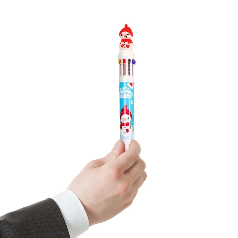 Stylo à bille noël rétractable multicolore, pour étudiant, récompense, cadeau fête noël