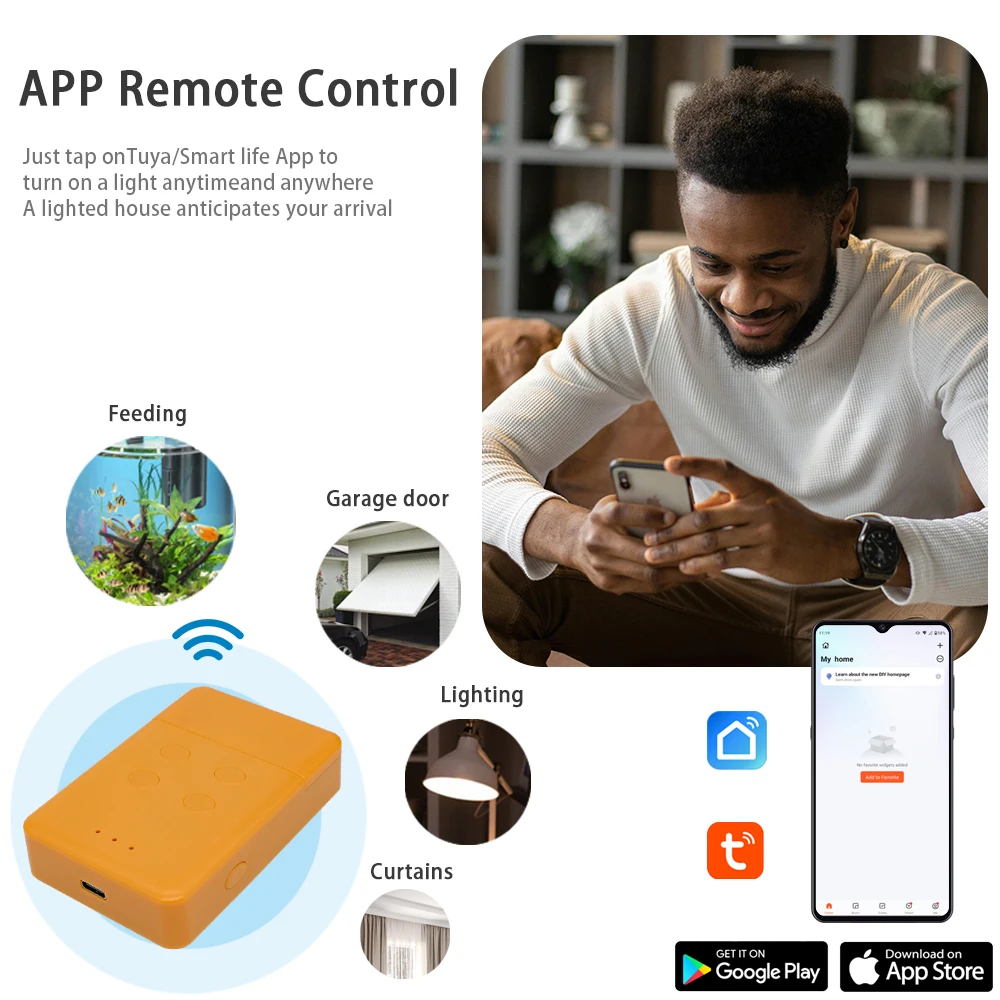 ل Keeloq Wisniowski 433.92 ميجا هرتز الذكية واي فاي التحكم عن بعد تويا RF جسر موصل USB 5 فولت لا الأسلاك مع المحرك المطلوبة اليكسا