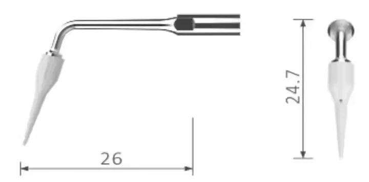 Titanium Piezo Scaler Ultrasonic Tips Compatible With EMS for Peri-    Maintenance Cleaning