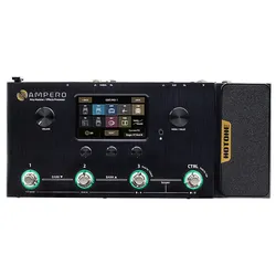 Hotone Ampero MP-100 Guitar Bass Amp Modeling IR Cabinets Simulation Multi-Effects Expression Pedal Stereo OTG Audio Interface