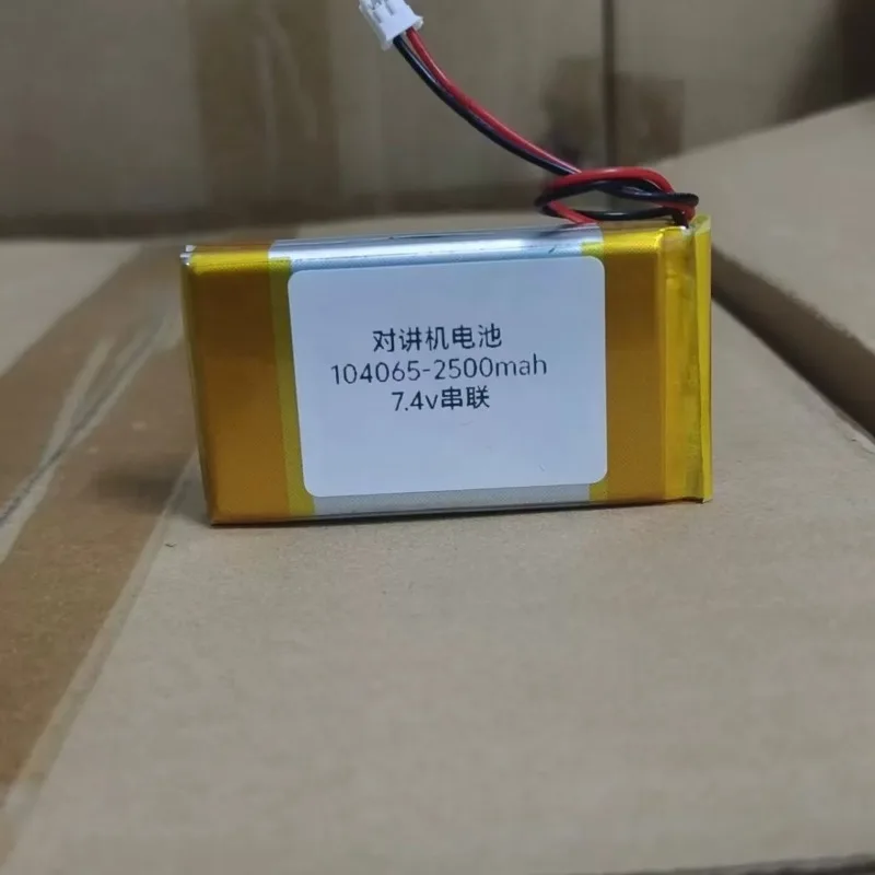 103450 7.4V 2000mAh Polymer Lithium Battery for Walkie-Talkie with Protection Board, Thickness 10mm, Width 34mm, Length 50mm