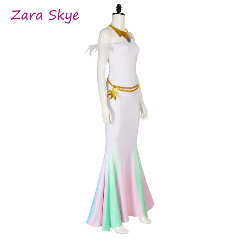 

Костюмы дружбы-волшебства, аниме Celestia, платье для косплея, платье принцессы Disfraz для взрослых женщин, платья tu.3