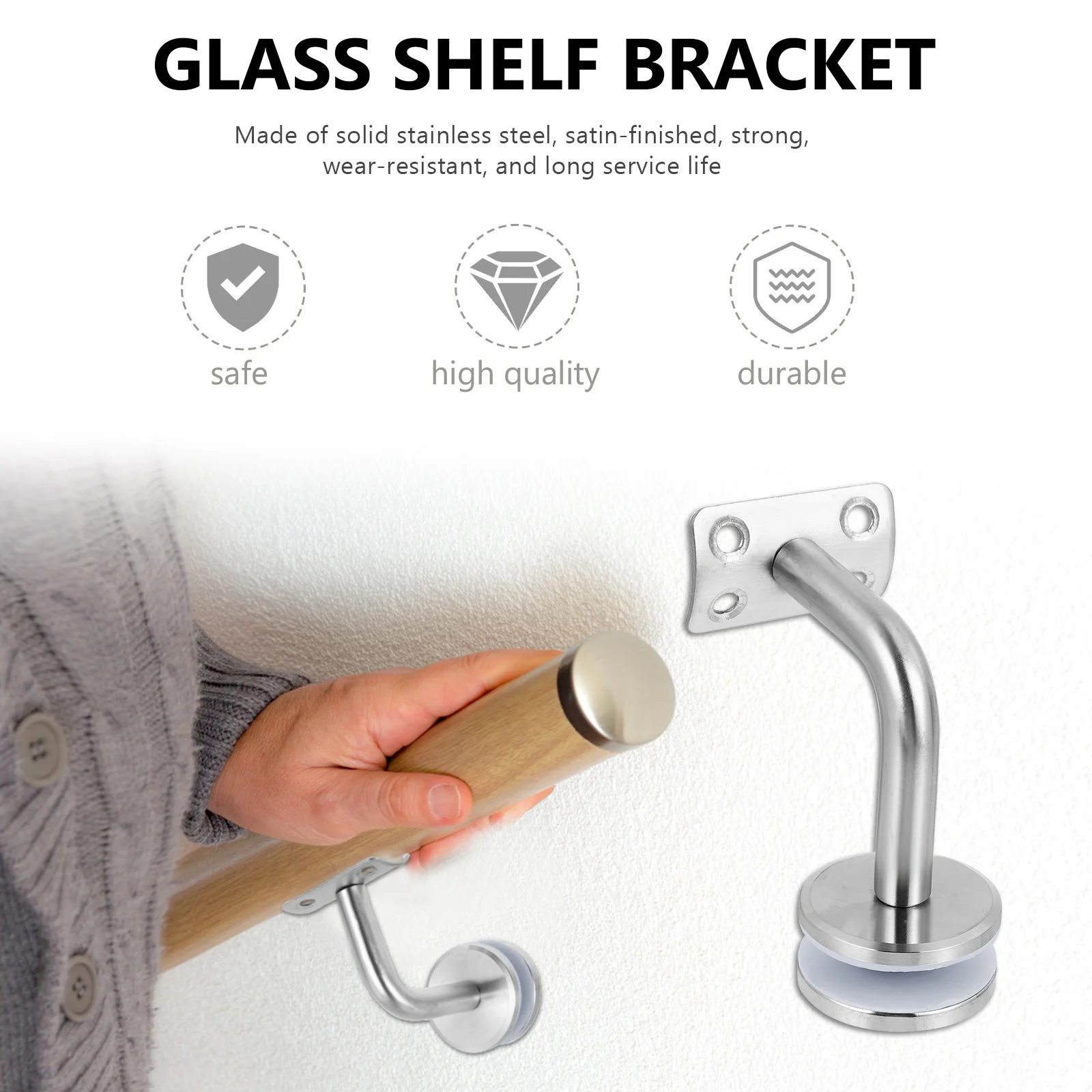 Зажим для стекла из нержавеющей стали