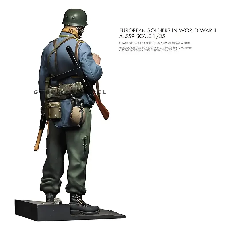 1/35 Resin Figure Model Kit - European Soldiers, WWII A-558 Scale, GK, Unassembled and Unpainted