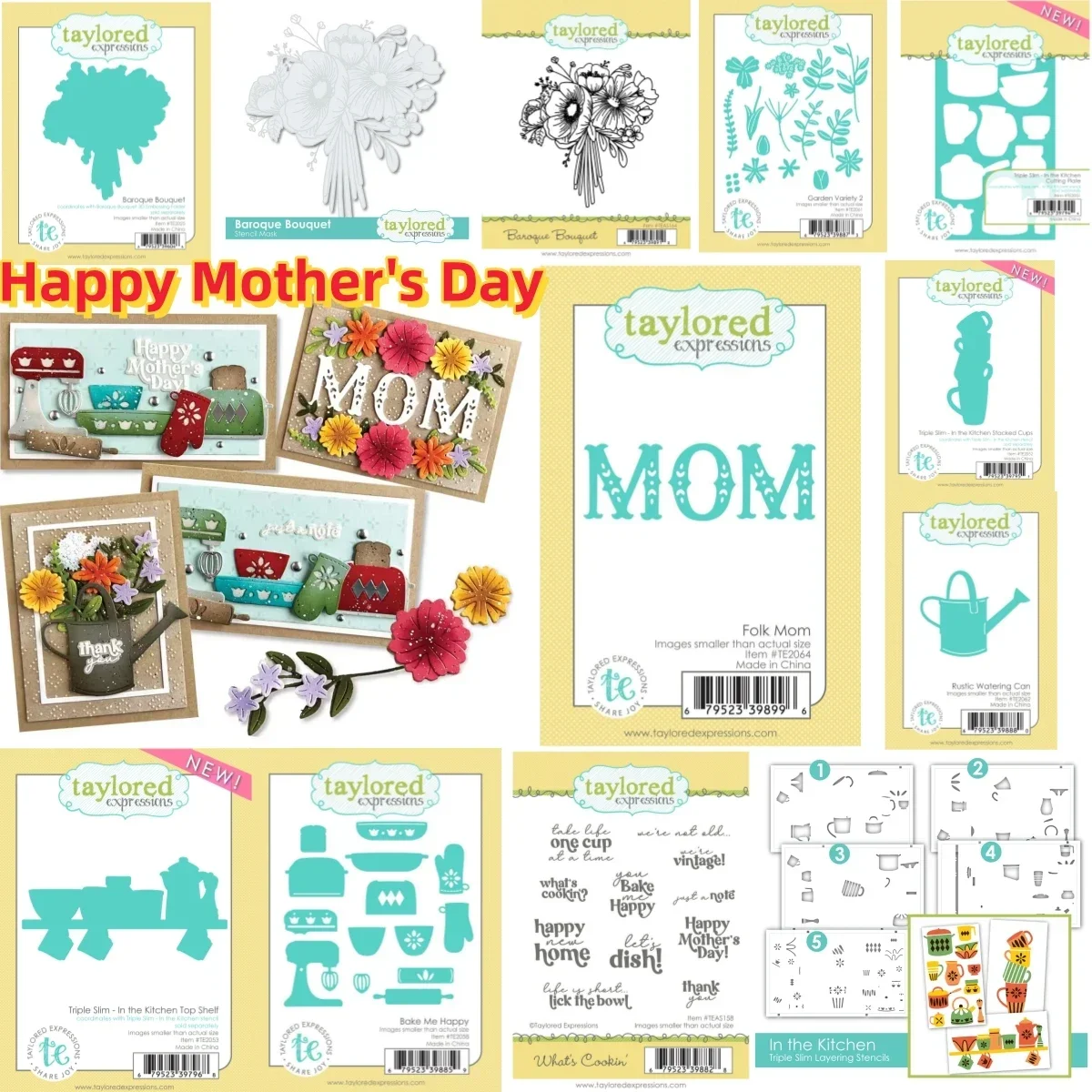 Celebrate Mother's Day with Clear Stamps Metal Cutting Dies Stencil DIY Greeting Card Making Scrapbooking New Arrival 2024