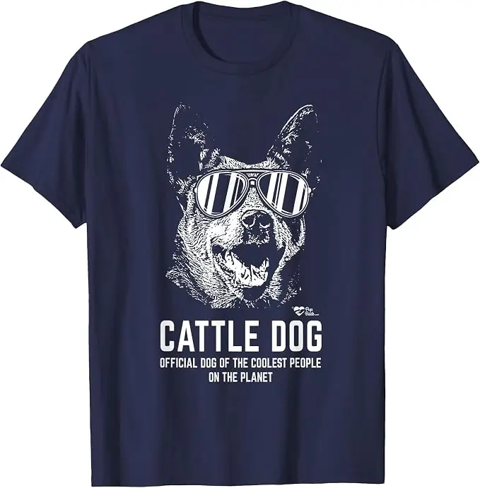 Cattle Dog – Offizielles T-Shirt für die coolsten Hundeliebhaber, Y2k Pupbeats Australian Cattle Dog Grafik-Bekleidung, weiches Baumwoll-T-Shirt – Detail 12