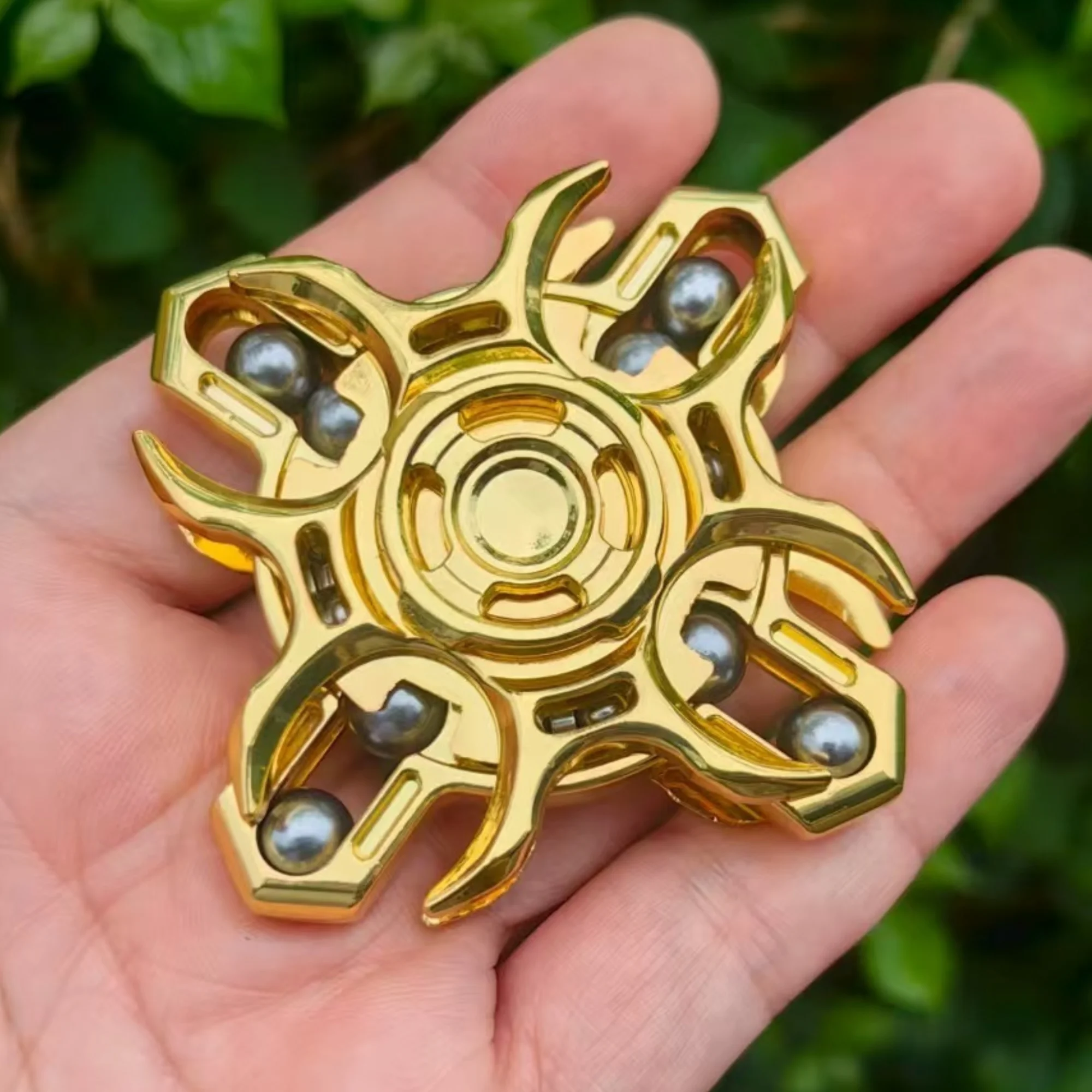 EDC フィジェット スライダー、音叉指先ジャイロスコープ、大人向けストレス解消おもちゃ、集中力とリラクゼーションを向上、ロング S