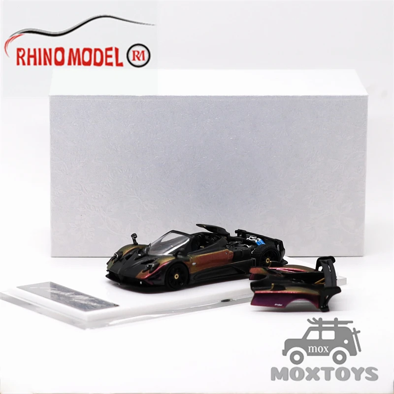 

Модель автомобиля Rhino 1:64 Pagani Zonda 760 MY Chrome Chameleon Limited688, литая под давлением