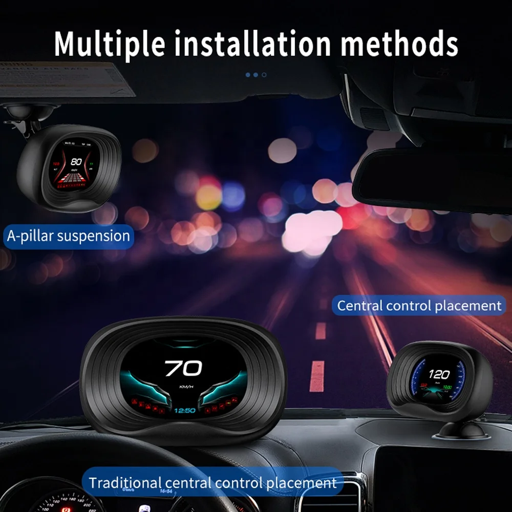 P20 Navigation OBD Smart Gauge Trip Computer universal for all cars Head Up Display Overspeed alarm display