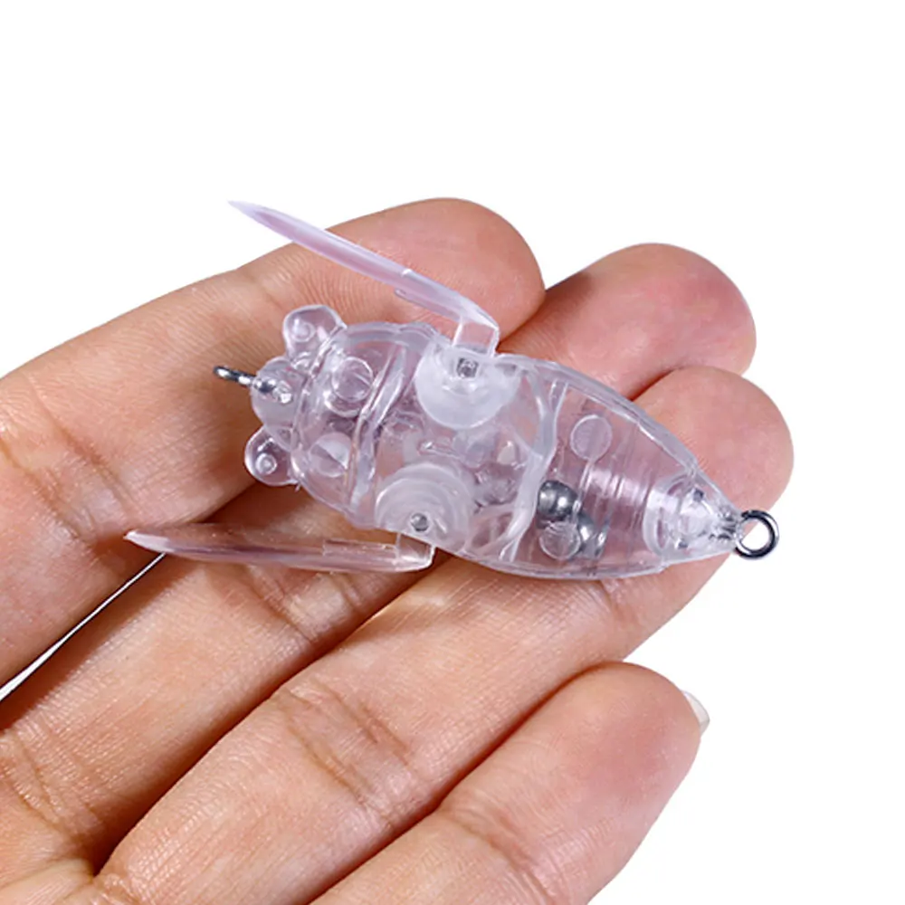 Cuerpos flotantes para señuelos de superficie – Cigarra 4 cm sin pintar - imagen 3