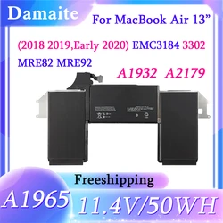 A1965 Battery For Macbook Air A1932 2018 2019 Years 13 Inch A2179 Early 2020 EMC 3184 EMC3302 020-02455 EMC3184 11.4V 50WH
