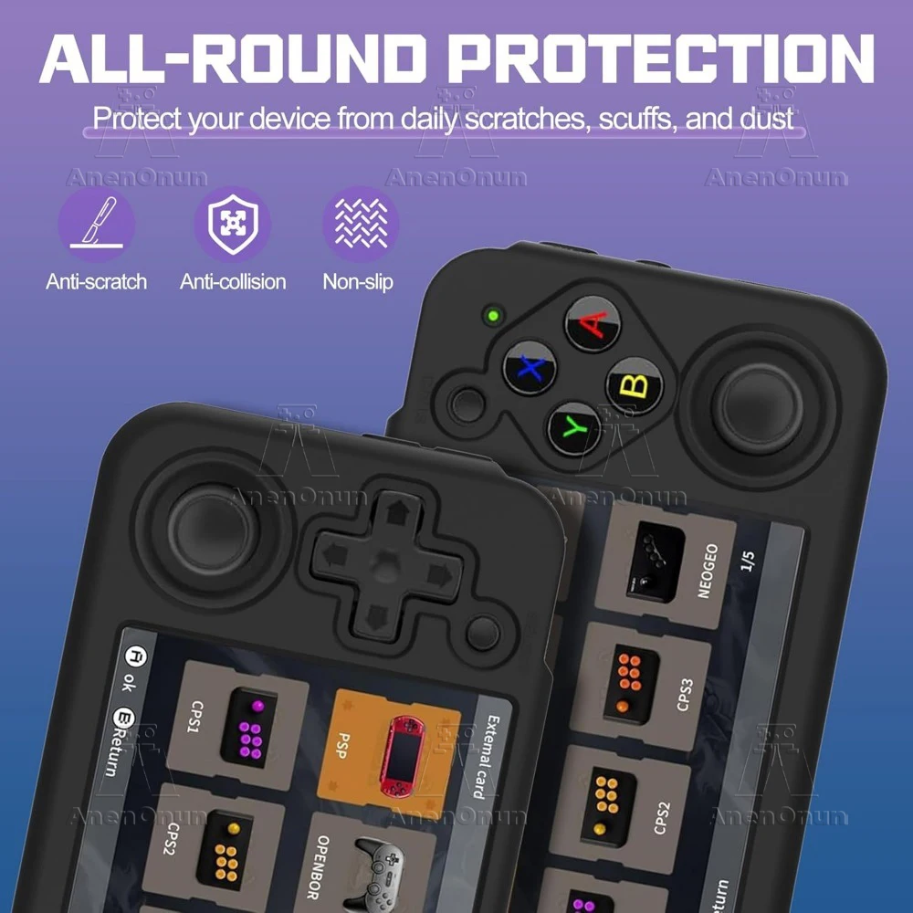 RG35XX H Vollschutz-Schutzhülle mit Trageband Sturzsicher Kratzfest Rutschfest Premium Silikon Softshell Cover Zubehör – Detail 7