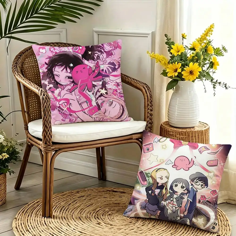 

Takopi and Shizuka Pillow Case for Sofa Living Room Home office Decor Protective Cover
