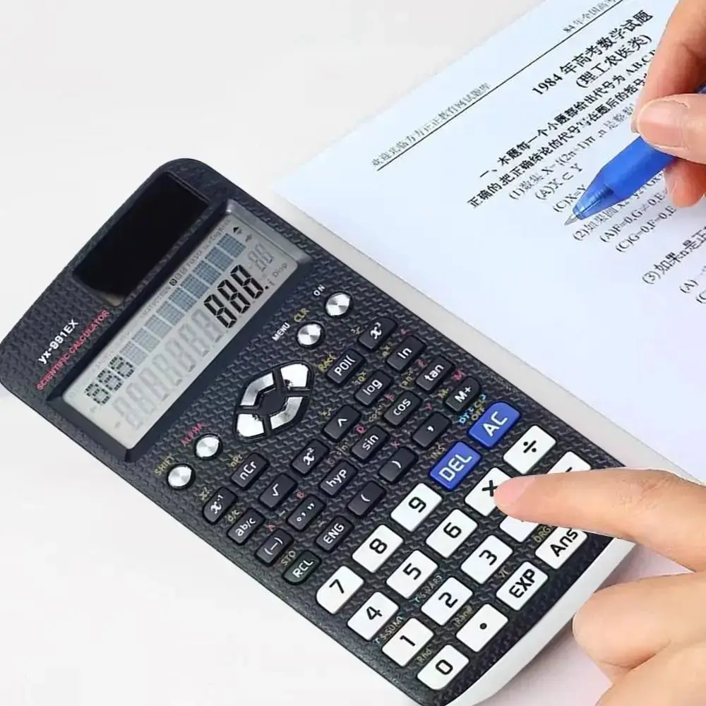 

Battery Power Scientific Calculator Advanced Features Pink/blue/black FX-991EX Calculator 552 Functions Multifunctional