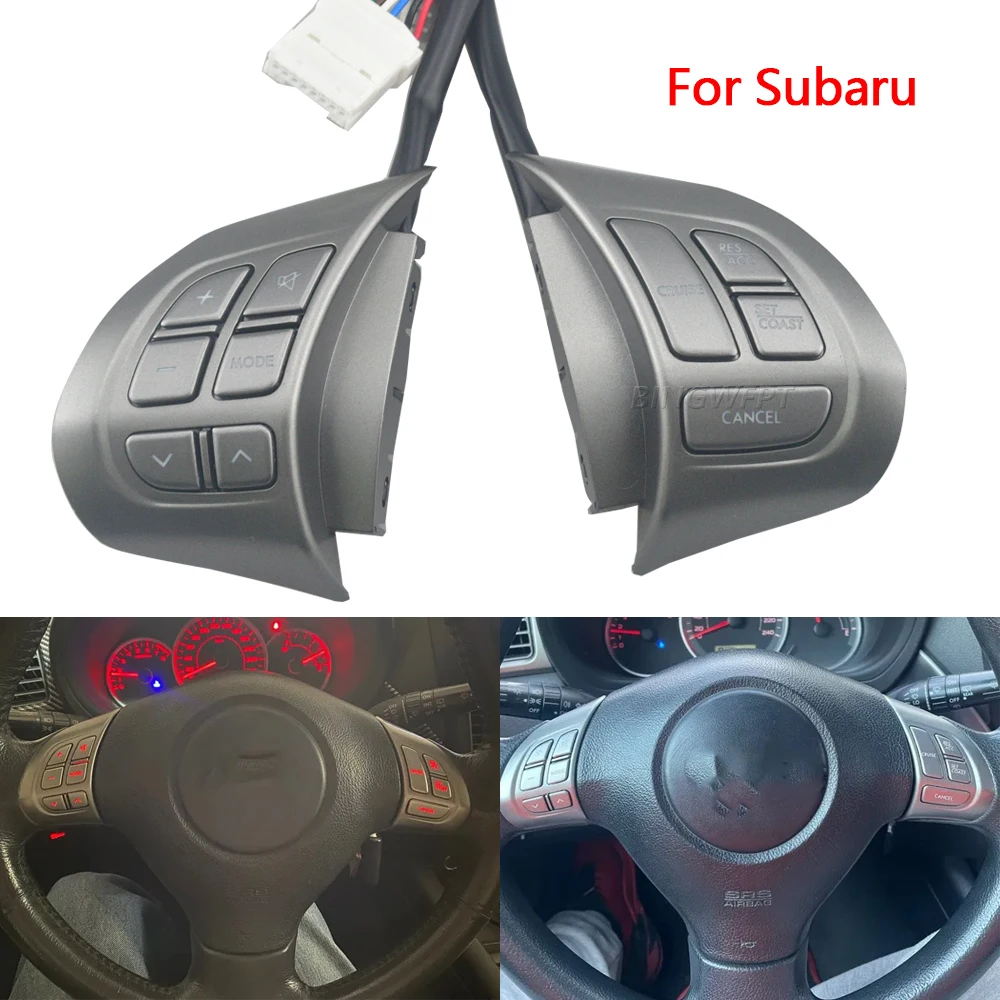 

Car Steering Wheel Audio Control Button Switch Cruise Control Switch For Subaru Forester 2008-2010 IMPREZA 2007-09 MultiFunction