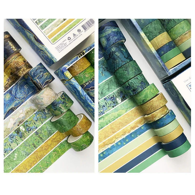 12 ピース/セットヴィンテージ中国宮殿スタイル和紙テープセットスクラップブッキング DIY ジャーナル文具マスキング粘着テープ学校オフィス