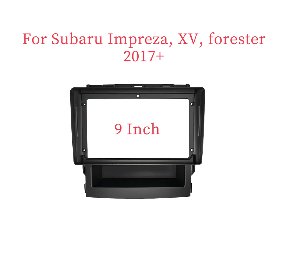 

9 Inch Car Fascia Radio Panel for Subaru Impreza, XV, forester 2017+ Dash Kit Install Facia Console Bezel Plate Trim Adapter