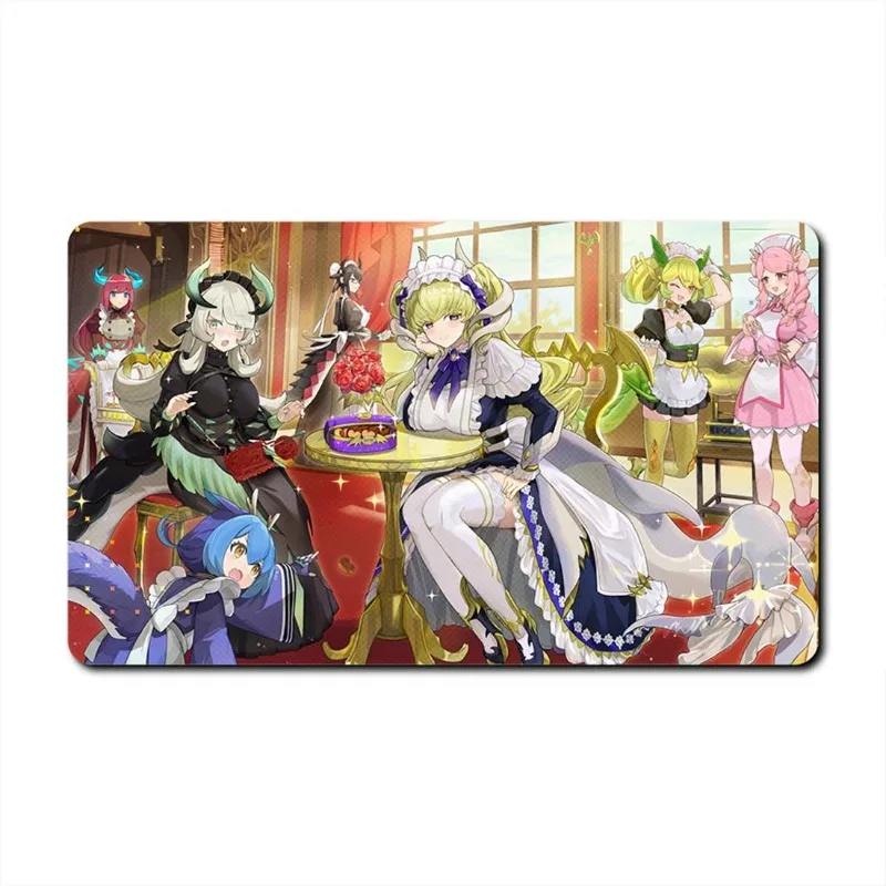 Yu-Gi-Oh! Animacja OCG TCG K9-17 Vanquish Soul Razen Maliss 60x35cm Pojedyncza Mata do Gry Cupsy Duel Disk Gumowa Mata do Gry Planszowej Zabawka