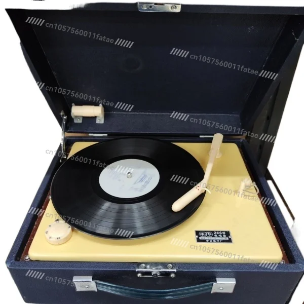 60-70s 206 4-speed Record Player Vintage Vinyl Record Player Collection Nostalgic Retro