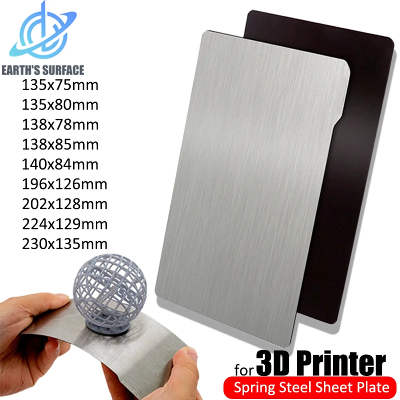 

3D Printer Building Plate Spring Steel Flexible Plate with Magnetic Base for ELEGOO Saturn/Mars Anycubic Photon Mono 4K 6K