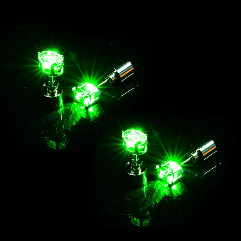 NONE 1/5 Paar LED-Ohrringe für Bar und Club, Leuchtende Ohrringe für Mädchen und Frauen, Ohr-Accessoires, Leuchtende Bling-Ohrstecker, Gogo-Tanz Modeschmuck 4