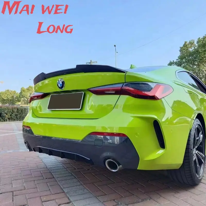 New Design For BMW 4 Series G22 M430i M440i  Spoiler 2 Door 2020 To 2023 By Rear Bumper Lip Trunk Spoiler Gloss Black