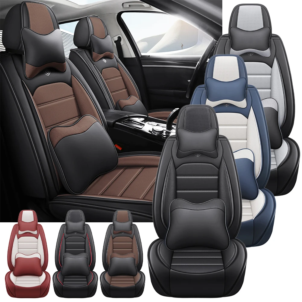 Brand New Car Seat Cover PU Leather Front Seat Cover Split Rear Bench Cover Cushion Car Seat Protector For Cars Easy To Install