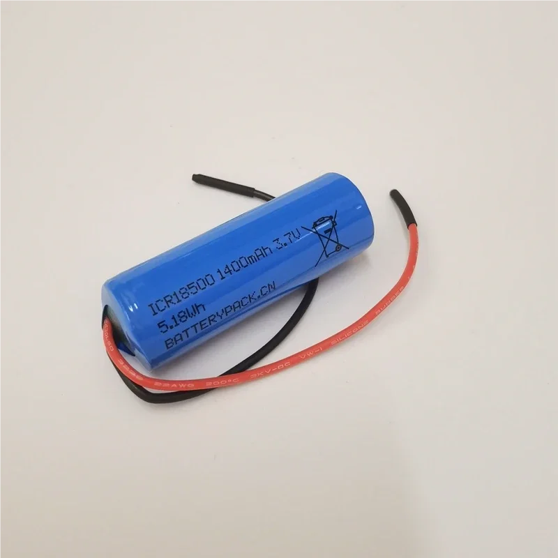 ICR18500 1400mAh 3.7V Dental Punch Lithium Battery 5.18Wh