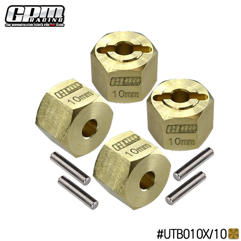 GPM Brass Hex Adapters 12X10mm AXIAL 1/18 UTB18 Capra Unlimited Trail Buggy
