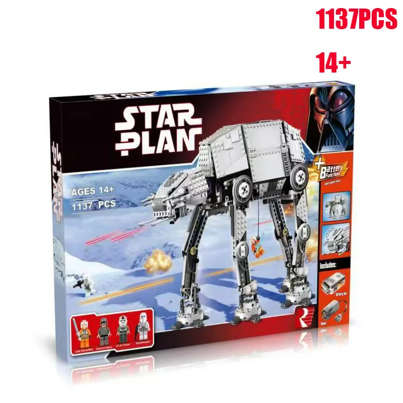 

2025 NEW With Motor 1137 PCS 05050 Motorized 10178 Walking AT-AT Model Building Set Blocks Bricks Toys Children Birthday Gifts