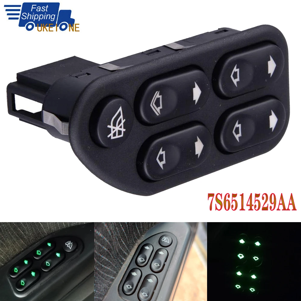 7S6514529AA For Ford Ranger Fiesta Ecosport MITSUBISHI Space Star 2004-2008 Electric Power Window Control Switch Car Accessories