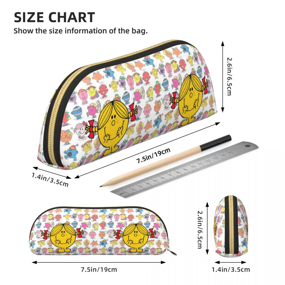 مقلمة Little Miss Sunshine مقلمة وحقيبة تخزين أدوات مكتبية ذات سعة كبيرة وحقيبة أقلام رصاص لهدايا الطلاب