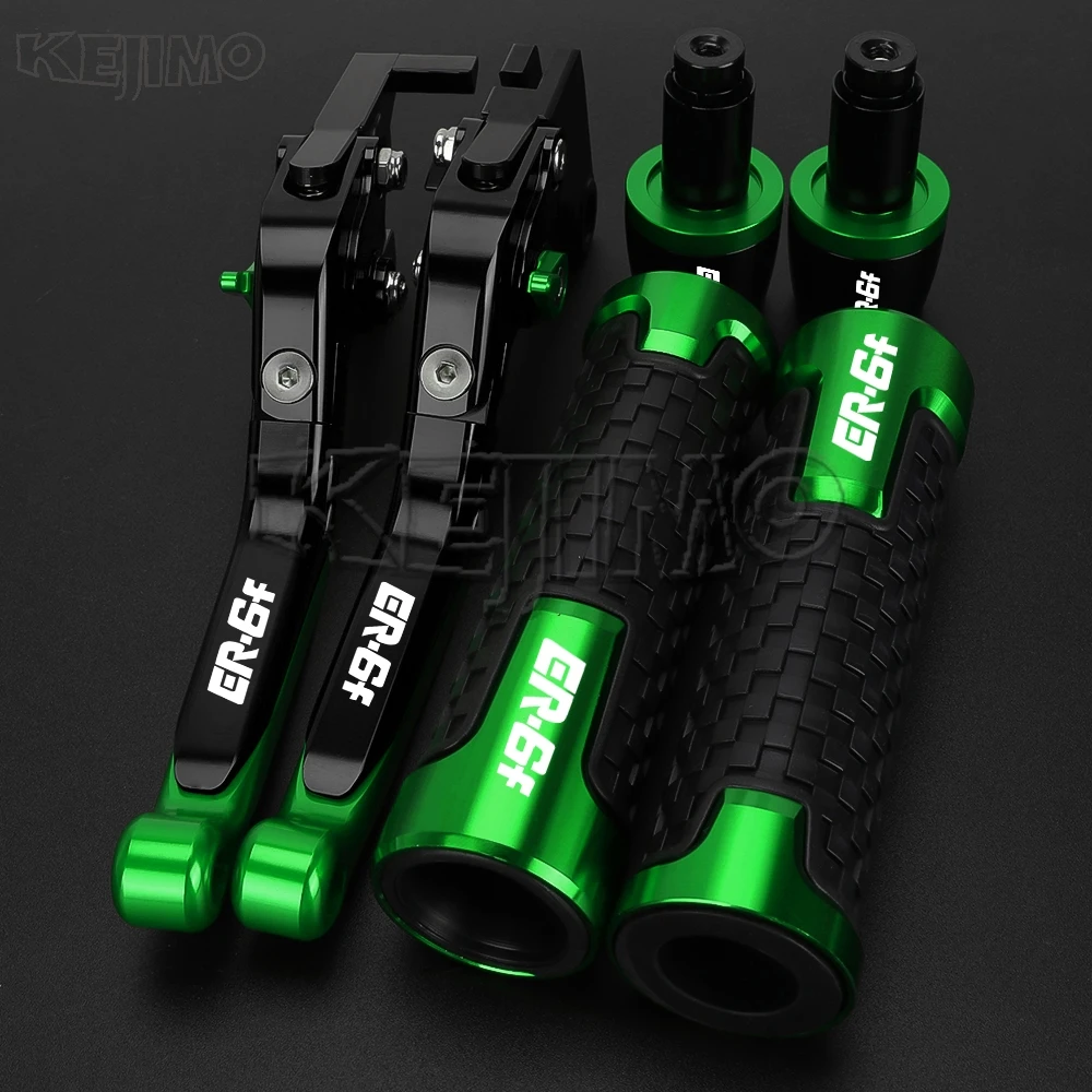 

Motorcycle Foldable Adjustable Clutch Brake Lever Handlebar Grips Ends Set For Kawasaki ER6F ER 6F 2009-2017 2016 2015 2014 2013