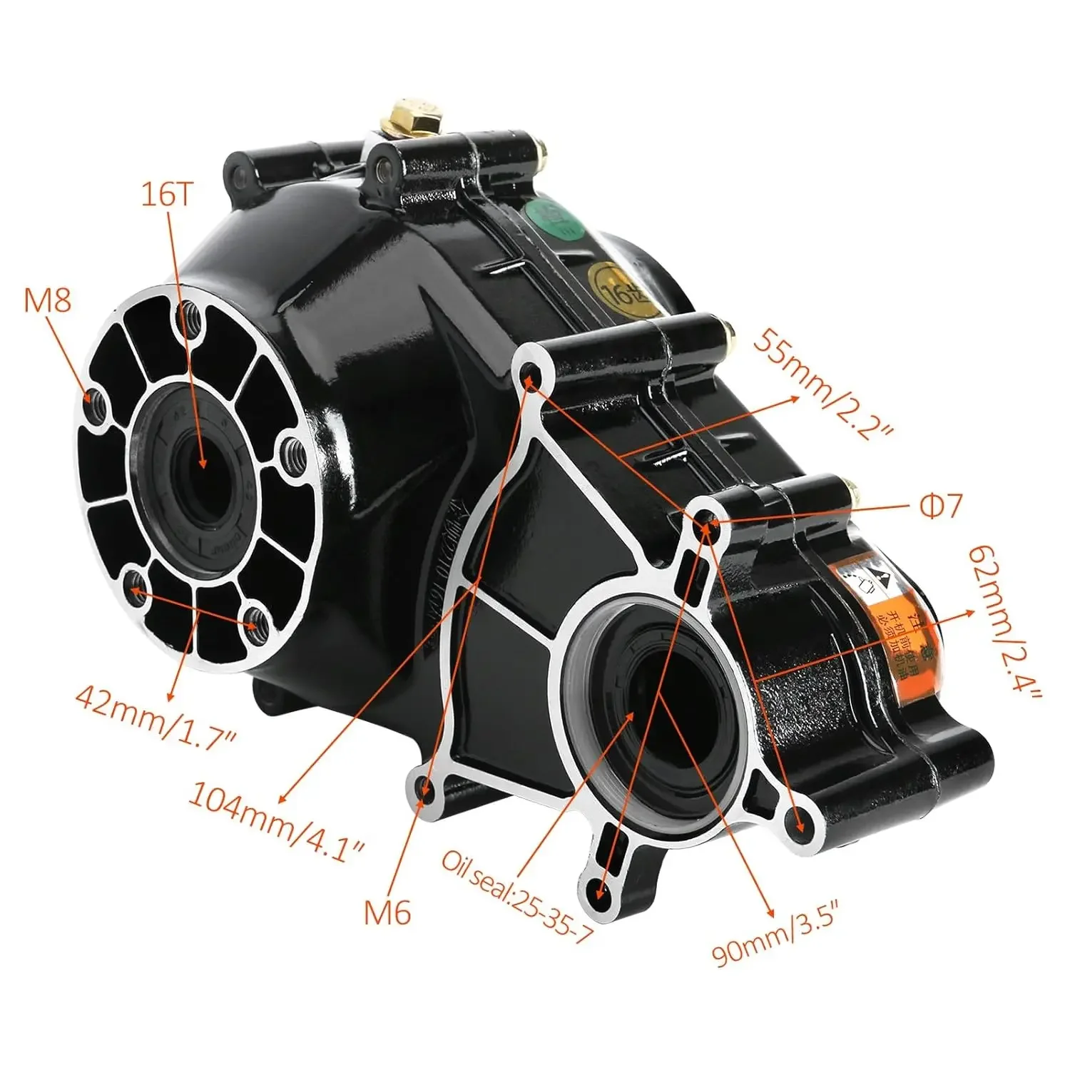 Caixa de engrenagens diferenciais de motor sem escova, 72v, 1500w, para kart, atv, trike, carrinho de triciclo, veículo, carrinho de golfe, 4 rodas, quad buggy, gramado