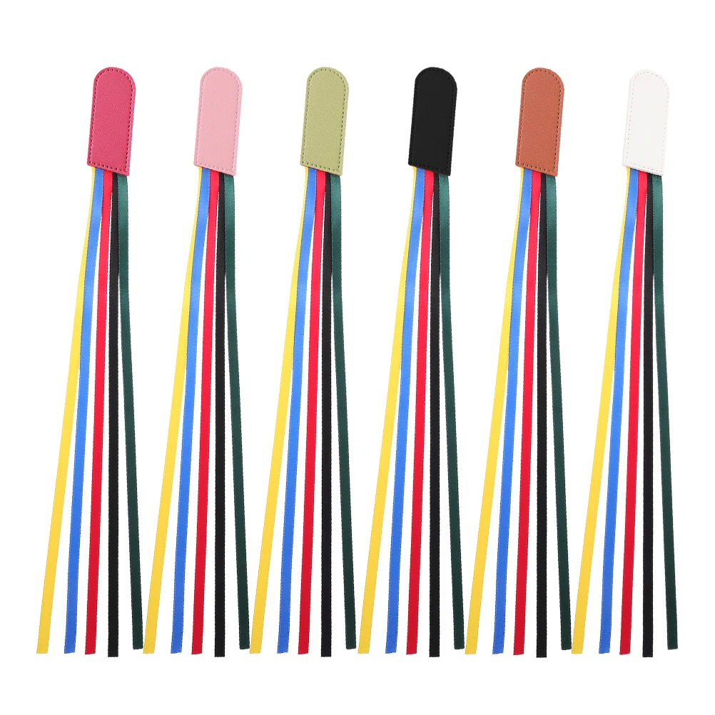 Segnalibri biblici da 6 pezzi Segnalibri a nastro per pagine da donna Accessori in PU in colori vivaci Strumenti di studio facili da usare