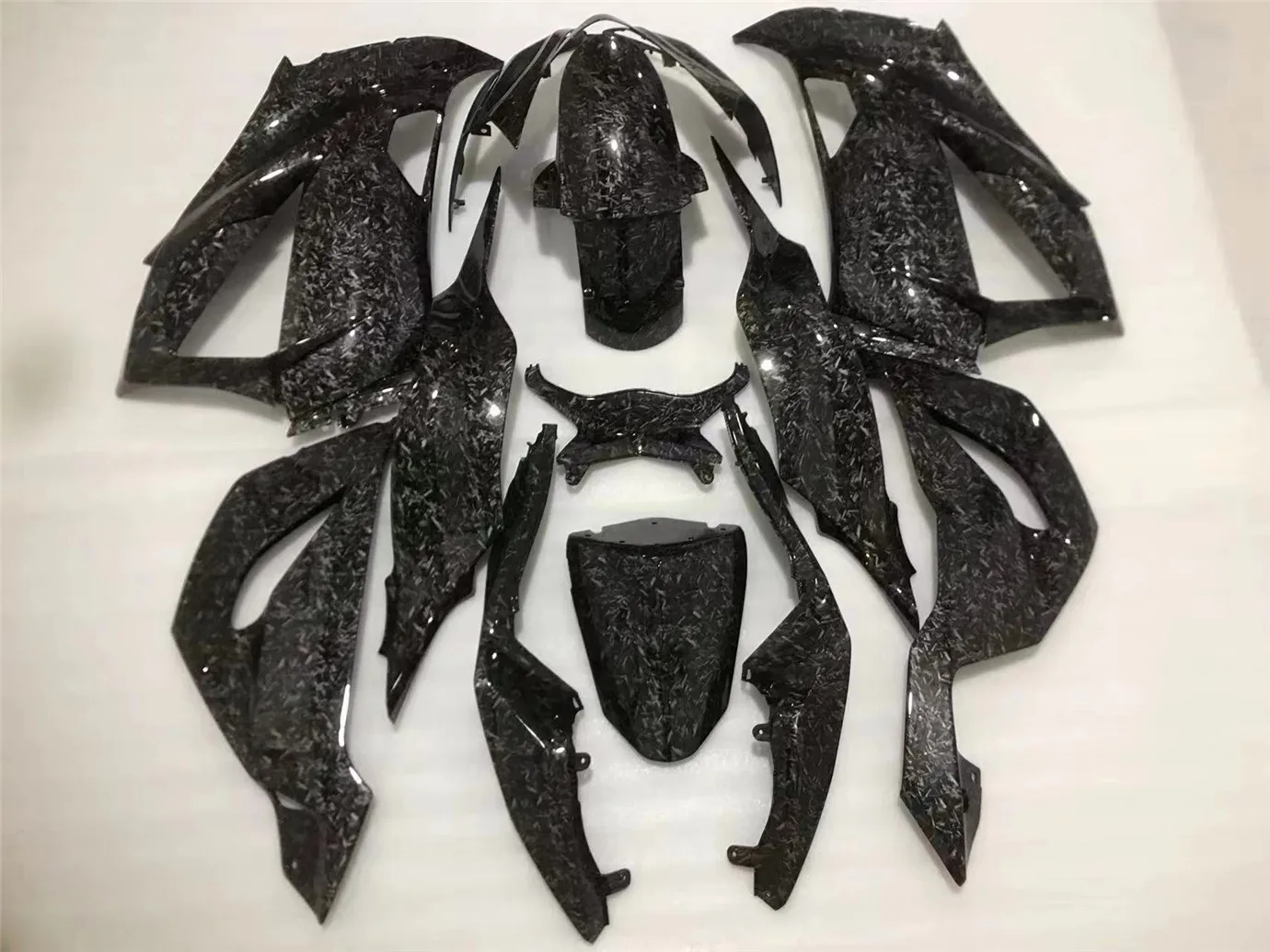 Motorcycle Fairing Kit Kawasaki ZX-6R 13-18 Years 636 2013-2015 2016 2017 2018 Body fairing Carbon fiber paint forged pattern