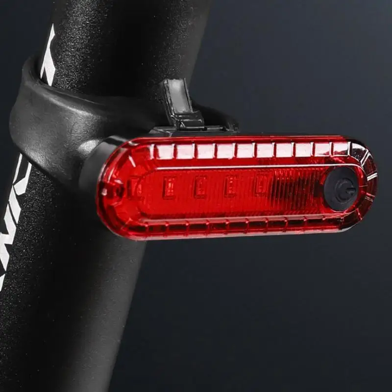 Ultra Bright LED Cycling Tail Light USB Rechargeable Waterproof Warning Light for Biking Outdoor Night Travel