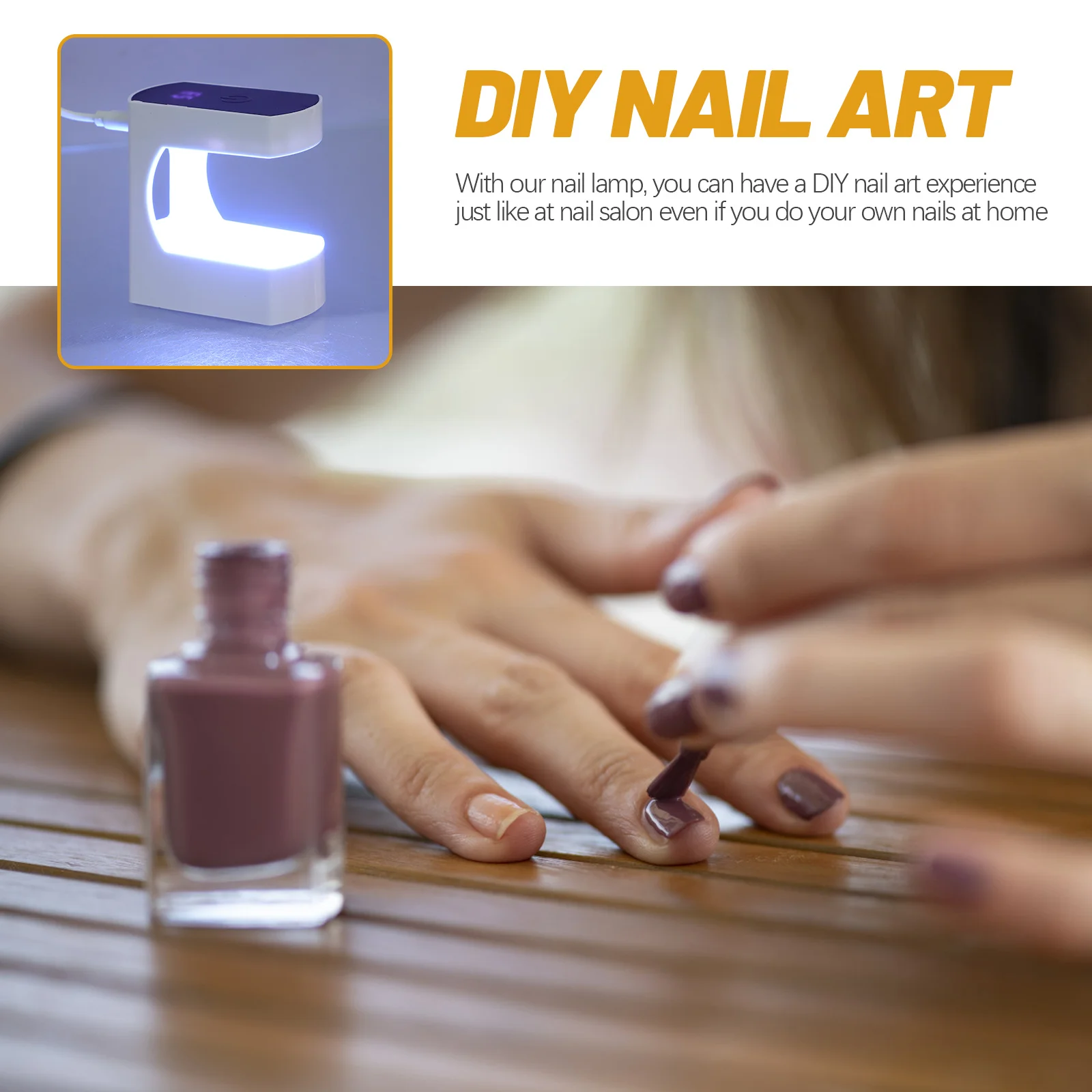 หลอดไฟเล็บเจล LED สำหรับทำเล็บเจล แห้งเร็ว ไฟทำเล็บแบบพกพา หลอดยูวีสำหรับอบเจล สำหรับร้านทำเล็บและใช้ในบ้าน อุปกรณ์ทำเล็บ