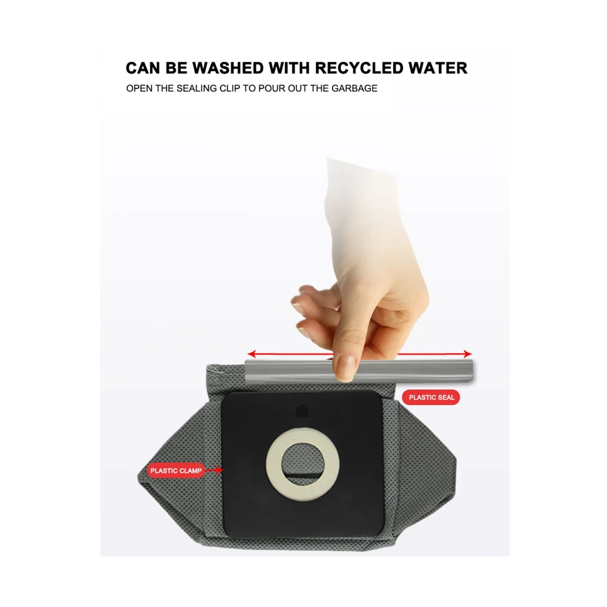 قابل للغسل العالمي مكنسة كهربائية القماش ، كيس الغبار ، قابلة لإعادة الاستخدام ، 11x10 سنتيمتر ، يصلح لشركة فيليبس ، فيليبس ، إل جي ، سامسونج