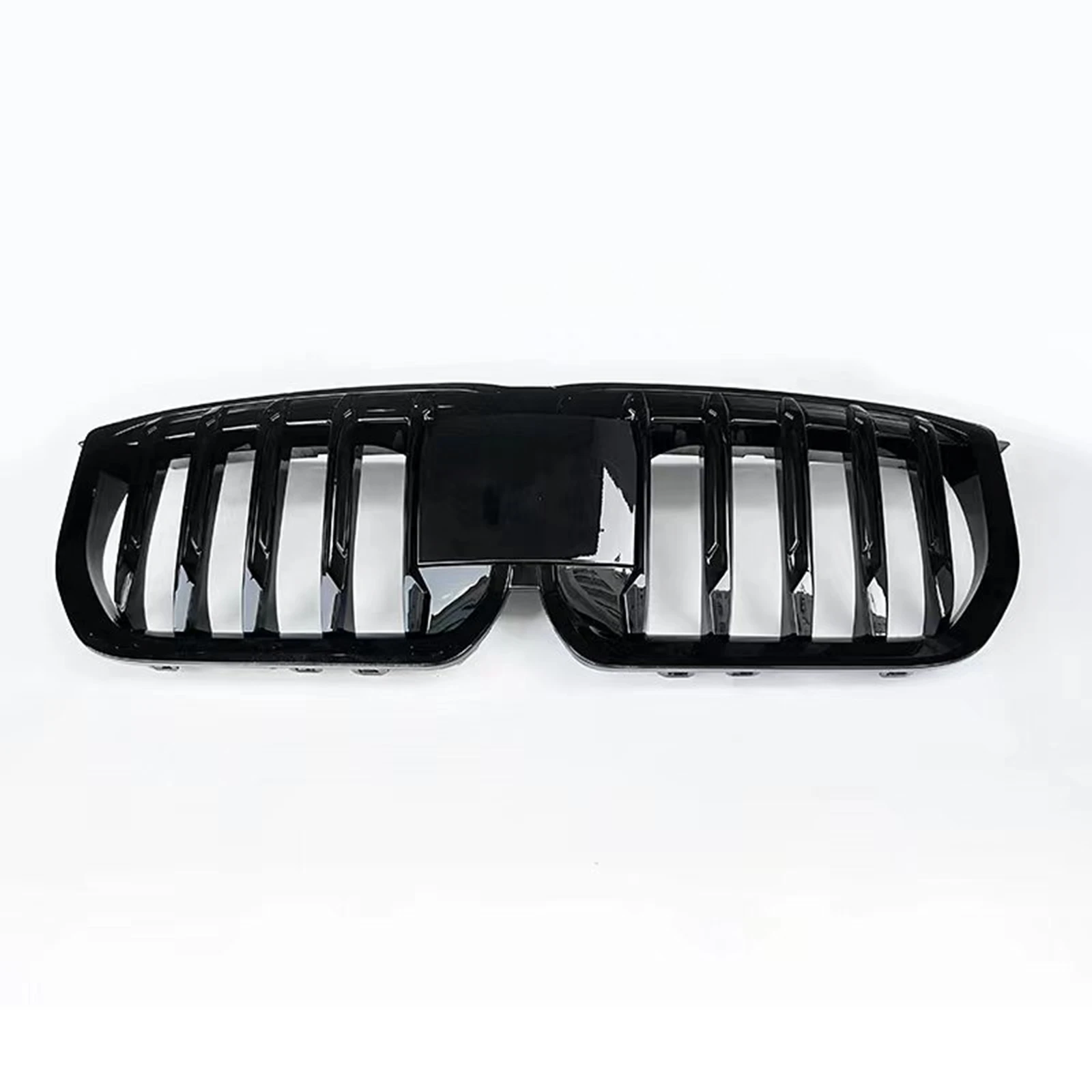 Front Grille Upper Bumper Hood Kidney Mesh Grills Grid Racing Single Line Style Auto Part For BMW X1 2023 2024