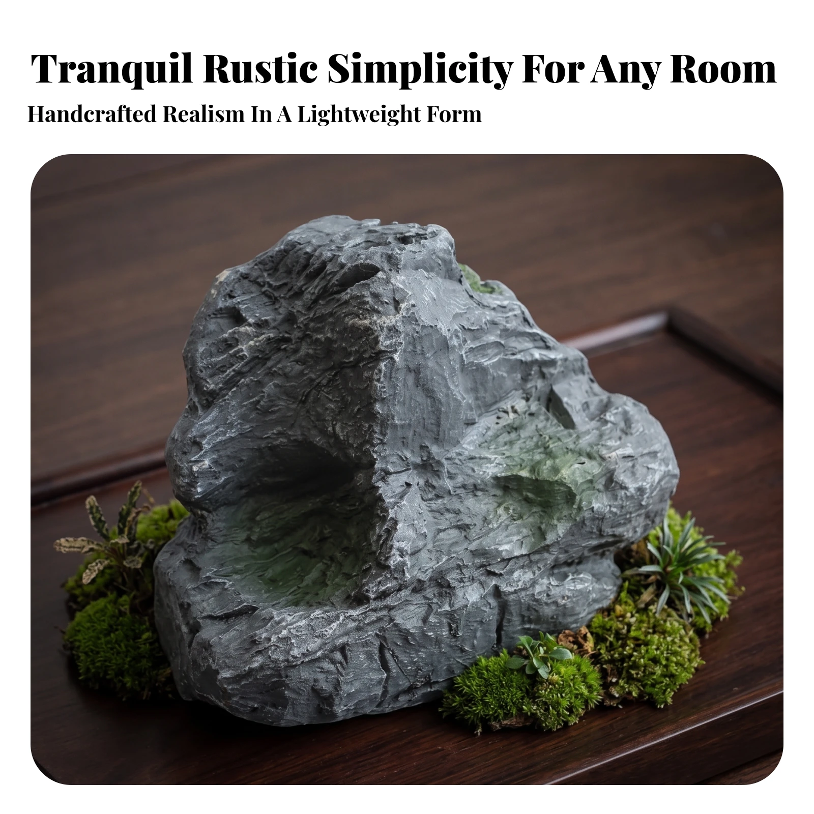 Fiberglass Rock Prop Lightweight Qinglong Stone Reproduction Landscape Decoration Prop Outdoor Artificial Landscape Rock Easy To