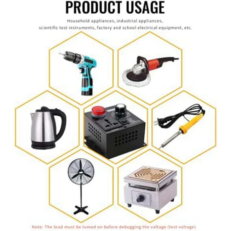 1 Pcs Variable Speed Controller Fan Speed Controller Motor Variable Voltage Regulator